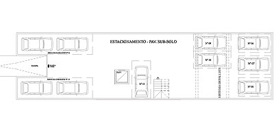 Estacionamento Pavimento Sub-Solo do Edifcio Liseth Saleme